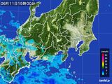 雨雲レーダー(2015年06月11日)