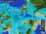 2015年06月11日の滋賀県の雨雲レーダー