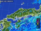 雨雲レーダー(2015年06月16日)