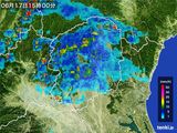 2015年06月17日の栃木県の雨雲レーダー