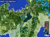 2015年06月17日の滋賀県の雨雲レーダー