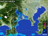 2015年06月18日の神奈川県の雨雲レーダー