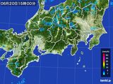 雨雲レーダー(2015年06月20日)