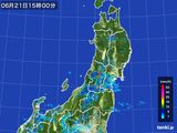 雨雲レーダー(2015年06月21日)