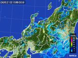 雨雲レーダー(2015年06月21日)