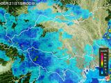 雨雲レーダー(2015年06月21日)