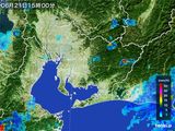 2015年06月21日の愛知県の雨雲レーダー