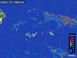 2015年06月21日の沖縄県(宮古・石垣・与那国)の雨雲レーダー