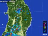 2015年06月21日の岩手県の雨雲レーダー