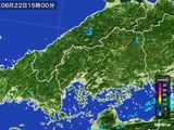 2015年06月22日の広島県の雨雲レーダー