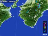 雨雲レーダー(2015年06月24日)