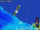 2015年06月24日の長崎県(壱岐・対馬)の雨雲レーダー