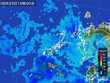 2015年06月25日の長崎県(五島列島)の雨雲レーダー