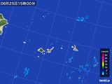 2015年06月25日の沖縄県(宮古・石垣・与那国)の雨雲レーダー
