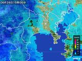 2015年06月26日の神奈川県の雨雲レーダー