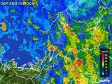 雨雲レーダー(2015年06月26日)