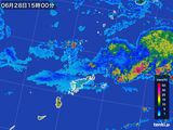 2015年06月28日の鹿児島県(奄美諸島)の雨雲レーダー