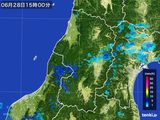 雨雲レーダー(2015年06月28日)