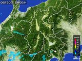 2015年06月30日の長野県の雨雲レーダー