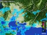 2015年06月30日の愛知県の雨雲レーダー