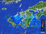雨雲レーダー(2015年07月01日)