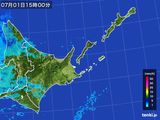 2015年07月01日の道東の雨雲レーダー