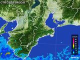 雨雲レーダー(2015年07月02日)