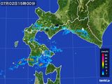 雨雲レーダー(2015年07月02日)