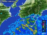 雨雲レーダー(2015年07月03日)