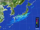 2015年07月04日の雨雲レーダー