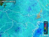 雨雲レーダー(2015年07月04日)