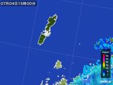 2015年07月04日の長崎県(壱岐・対馬)の雨雲レーダー