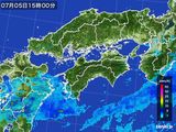 雨雲レーダー(2015年07月05日)