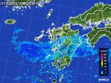 雨雲レーダー(2015年07月05日)