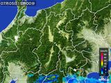2015年07月05日の長野県の雨雲レーダー