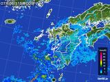 雨雲レーダー(2015年07月06日)