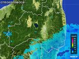 雨雲レーダー(2015年07月06日)