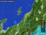 雨雲レーダー(2015年07月06日)