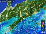 2015年07月06日の長野県の雨雲レーダー