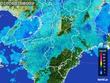 2015年07月06日の奈良県の雨雲レーダー