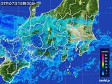 雨雲レーダー(2015年07月07日)