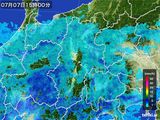 2015年07月07日の長野県の雨雲レーダー