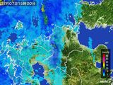 雨雲レーダー(2015年07月07日)