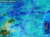 雨雲レーダー(2015年07月08日)