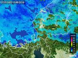 雨雲レーダー(2015年07月08日)