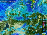 雨雲レーダー(2015年07月08日)