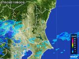 雨雲レーダー(2015年07月09日)