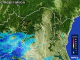 雨雲レーダー(2015年07月09日)