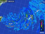 雨雲レーダー(2015年07月10日)