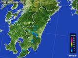 雨雲レーダー(2015年07月10日)